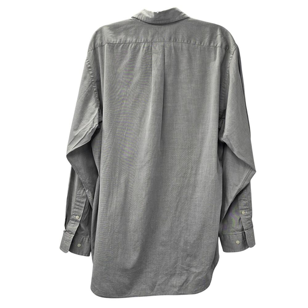 Ralph Lauren Shirt Mens 16.5 Gray Oxford Button Down - Picture 4 of 7